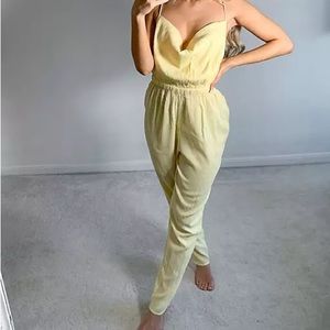 ASOS Design Yellow jumpsuit beach cover up!
